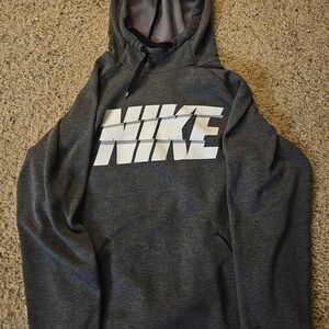 Nike Men's Charcoal Hoodie Sweater